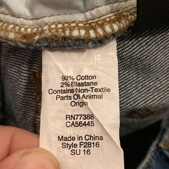 Madewell Cruiser Straight Crop Denim Roger Wash - Picture 7 of 9